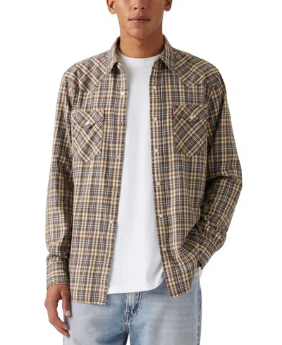 Levi's Men's Classic Standard Fit Western Shirt In Rain Drum