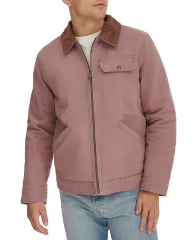 LEVI'S MEN'S COTTON CANVAS ZIP-FRONT UTILITY JACKET