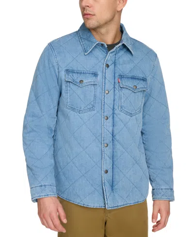 Levi's Men's Diamond-quilted Denim Western Jacket