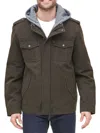 Levi's Men's Faux Shearling Lined Bib Utility Jacket In Olive
