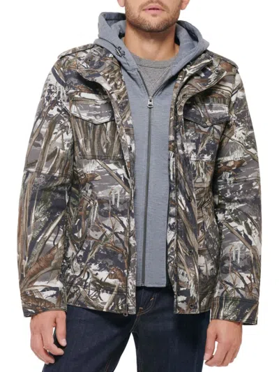 Levi's Men's Faux Shearling Lined Bib Utility Jacket In Retro