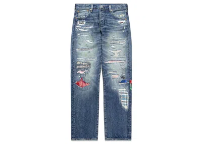 Pre-owned Levi's Men's Levis X Clot 501 Jeans In Indigo Blue