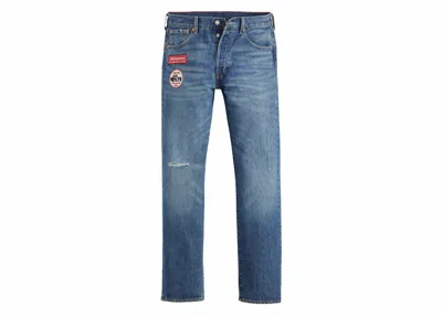 Pre-owned Levi's Men's Levis X Mclaren Racing Heritage 501 Jeans In Medium Indigo