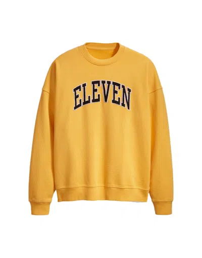 Pre-owned Levi's Men's Levis X Stranger Things Eleven's Crewneck Sweatshirt In Yellow