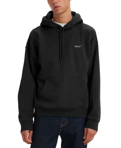 Levi's Men's Logo Graphic Hoodie In Mineral Black
