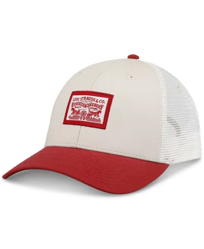Levi's Men's Mesh Logo Trucker Hat In Red