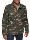 Levi's Men's Sherpa Lined Two Pocket Hooded Trucker Jacket In Camouflage