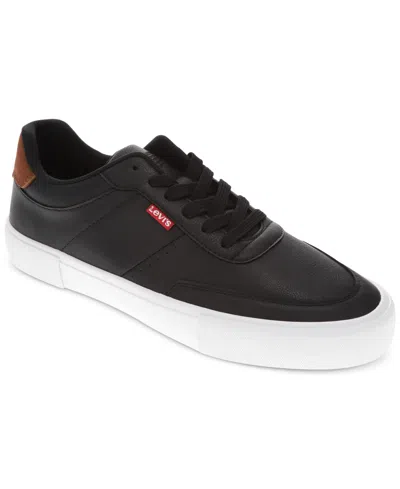 Levi's Men's Munro Faux-leather Retro Low Top Sneakers In Black,tan