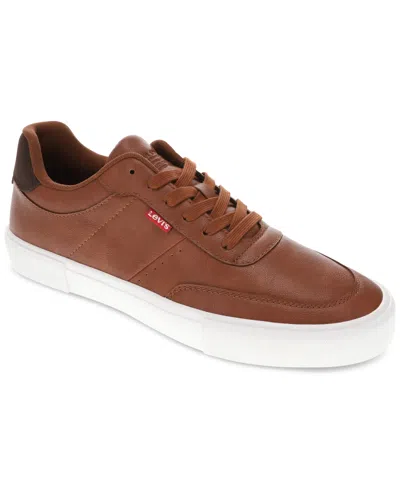 Levi's Men's Munro Faux-leather Retro Low Top Sneakers In Tan,brown