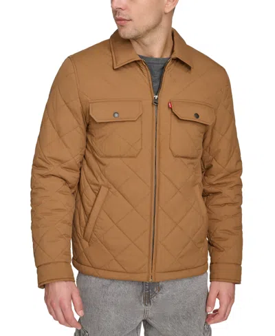 Levi's Men's Quilted Depot Jacket In Brown