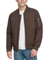 Levi's Men's Quilted Fashion Bomber Jacket In Chocolate Brown