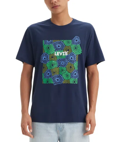 Levi's Men's Relaxed-fit Floral Logo Graphic T-shirt In Hl Logo Fl