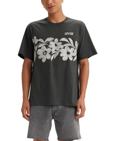 Levi's Men's Relaxed-fit Floral Logo T-shirt In Floral Hea