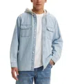 Levi's Men's Relaxed-fit Hooded Denim Shirt Jacket In Lassen Sto