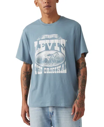 Levi's Men's Relaxed-fit Logo Graphic T-shirt In Americana Blue