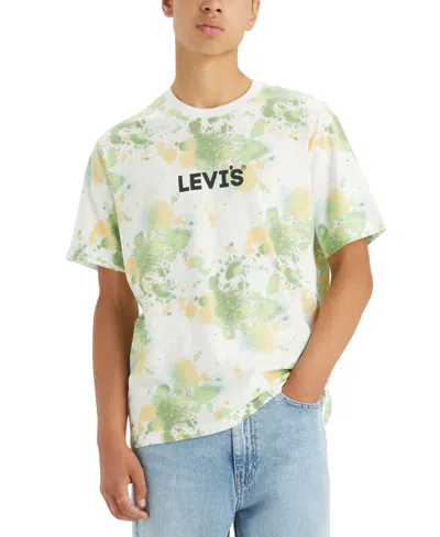 Levi's Men's Relaxed-fit Paint Splatter Logo T-shirt In Headline L