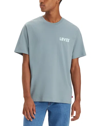 Levi's Men's Relaxed-fit Short-sleeve Crewneck Logo T-shirt In Ssnl Heali