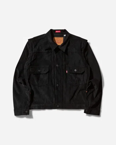 Levi's Men S Undercover Pinnacle Type Ii Trucker Jacket In Black