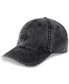 Levi's Men's Relaxed Enzyme-washed Twill Baseball Hat In Black