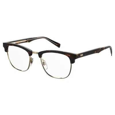 Levi's Men' Spectacle Frame  Lv-5003-086  51 Mm Gbby2 In Brown