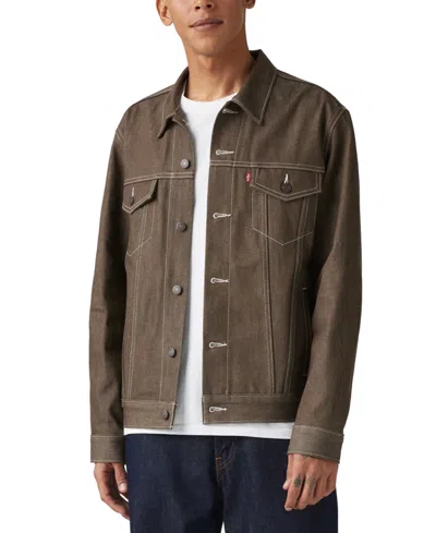 Levi's Men's Standard-fit Trucker Jacket In Dk Brown Stf