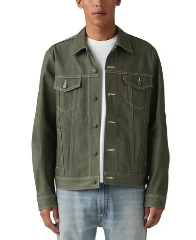 Levi's Men's Standard-fit Trucker Jacket In Green Stf