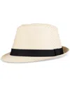 Levi's Men's Straw Fedora Hat In Neutral