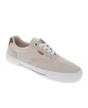 Levi's Mens Thane Synthetic Leather Casual Lace Up Sneaker Shoe In Sand,tan