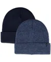 Levi's Men's Two Piece Beanie Set In Navy,blue