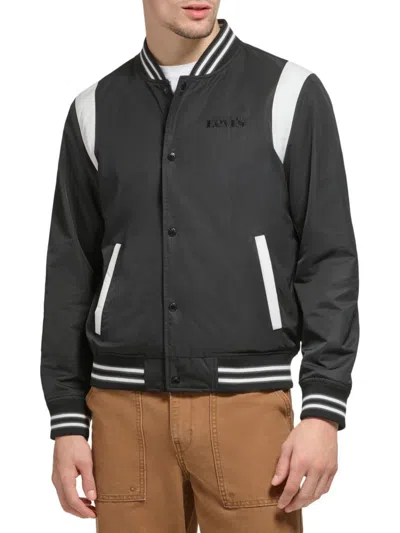 Levi's Men's Varsity Bomber Jacket In Black