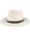 Levi's Men's Straw Panama Hat With Denim Washed Band