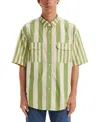 Levi's Skateboarding Oversize Stripe Short Sleeve Button-down Shirt In Mixed Up G