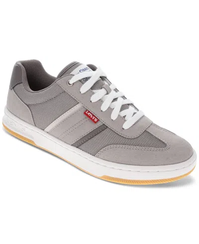 Levi's Men's Zane Low-top Athletic Lace Up Sneakers In Grey,charcoal