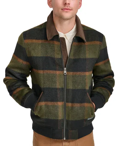Levi's Men's Zip Corduroy-collar Jacket In Grape Plaid