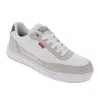 Levi's Mens Aden Genuine Suede And Canvas Lace Up Sneaker Shoe In Multi