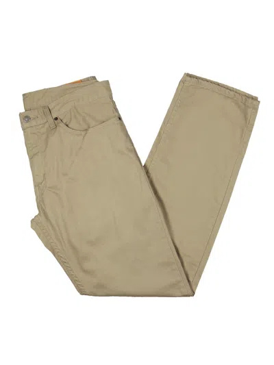 Levi's Mens Cotton Mid-rise Straight Leg Jeans In Brown