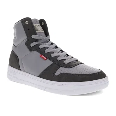 Levi's Mens Drive Hi Synthetic Leather Casual Hightop Sneaker Shoe In Multi