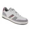 Levi's Mens Drive Lo Synthetic Leather Casual Lace Up Sneaker Shoe In Grey