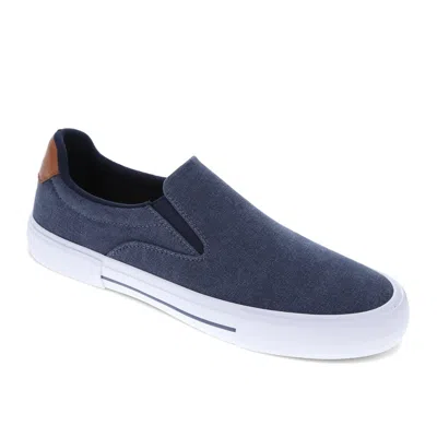 Levi's Mens Wes Synthetic Leather Casual Slip On Sneaker Shoe In Blue