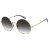 Levi's Metal Women's Sunglasses In Gold
