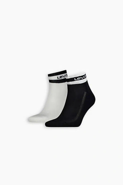 Levi's Mid Cut Sport Stripe Socks 2 Pack In Multi