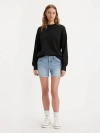 Levi's Mid Length Women's Shorts 33 In Polar Seas