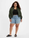 Levi's Trendy Plus Size Mid-length Stretch Denim Shorts In No More Rules