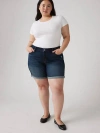 LEVI'S MID LENGTH WOMEN'S SHORTS (PLUS SIZE) 24