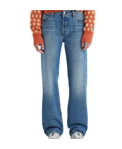 Levi's Mid-rise Straight-leg Jeans In Blue