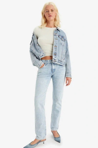 Levi's Middy Straight Jeans In Blue