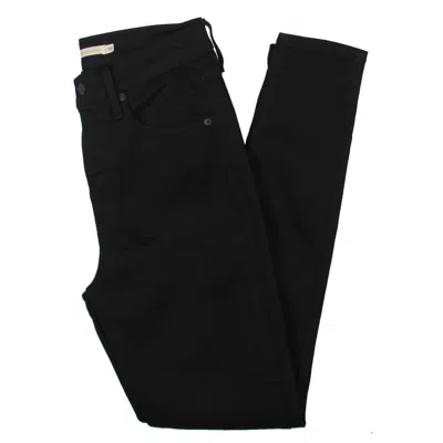Levi's Mile High Womens High Waist Ankle Skinny Jeans In Black