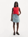 Levi's Mini Flounce Skirt In Blue
