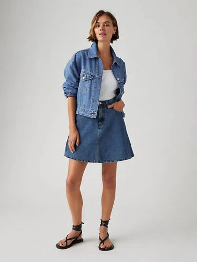 Levi's Mini Flounce Skirt In Night Market