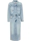 Levi's Mini Logo-tag Midi Dress In Blue